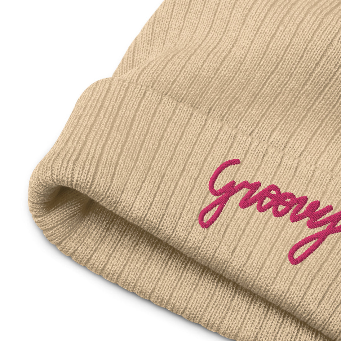 Groovy knitted beanie